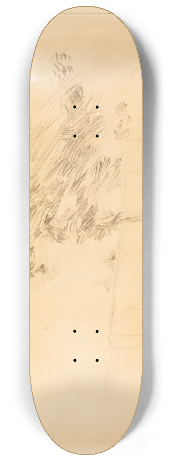 Jean-Louis Forain - In the Park at Versailles (first plate) 8.25 inch art skate deck