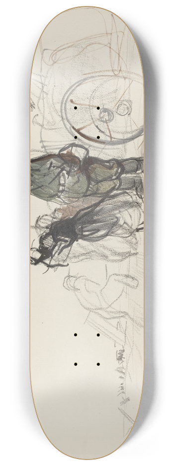 Jean-Louis Forain - Le replis boche 8.25 inch art skate deck