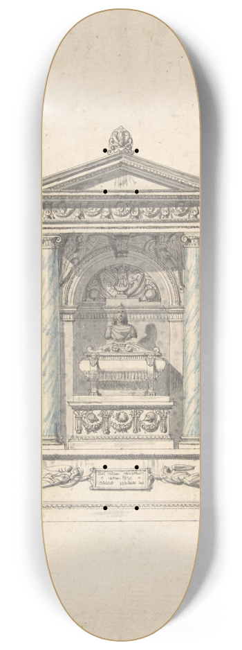 Jean Michel Moreau the Younger - Elevation for a Wall Tomb 8.25 inch art skate deck