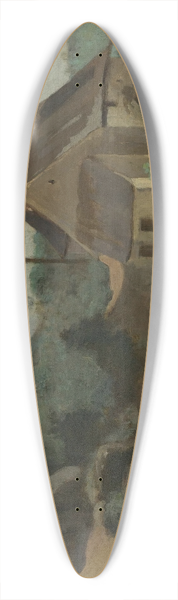 Jean-Baptiste-Camille Corot - Morvan, Petit Moulin 39.3 inch art pintail longboard deck