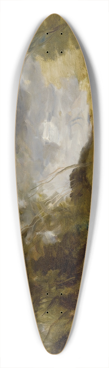 Jean-Baptiste-Camille Corot - Valle Solitaire 39.3 inch art pintail longboard deck