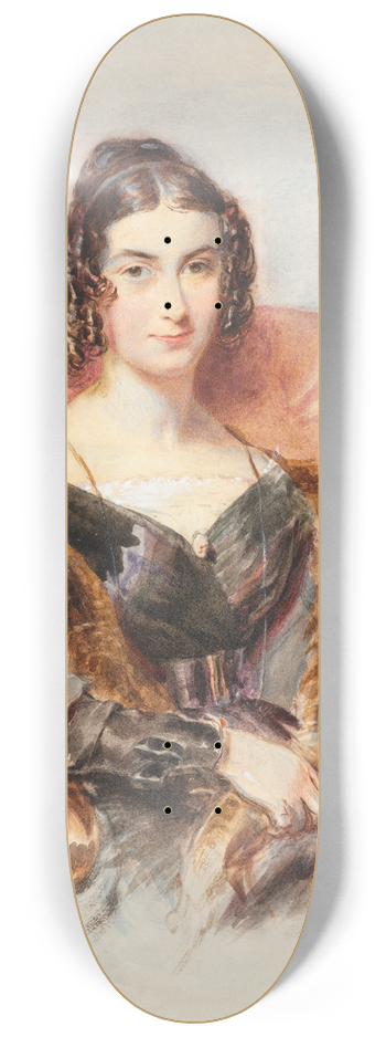 George Richmond - Portrait of a Woman 8.25 inch art skate deck