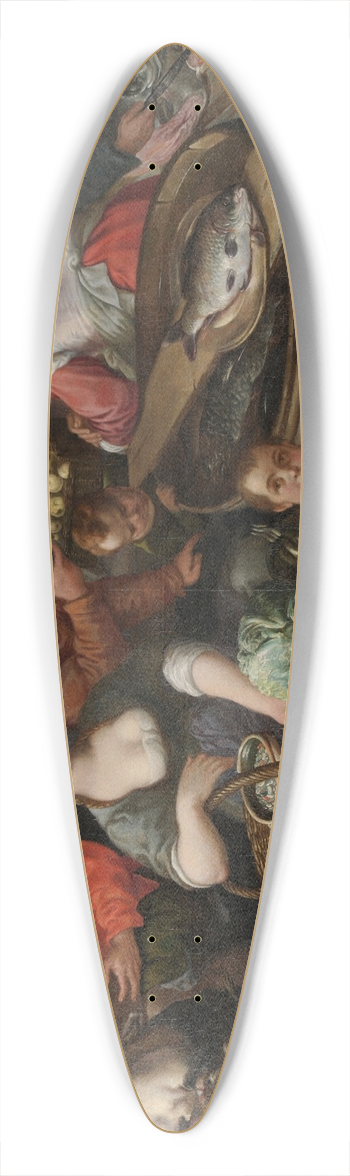 Jean-Baptiste de Saive II - Le march 39.3 inch art pintail longboard deck