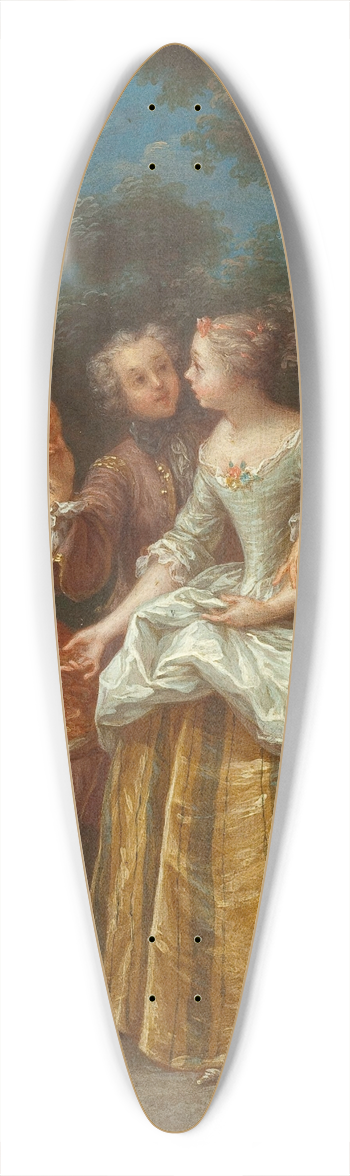 Jean-Baptiste Lebel - Le marchand dchauds 39.3 inch art pintail longboard deck