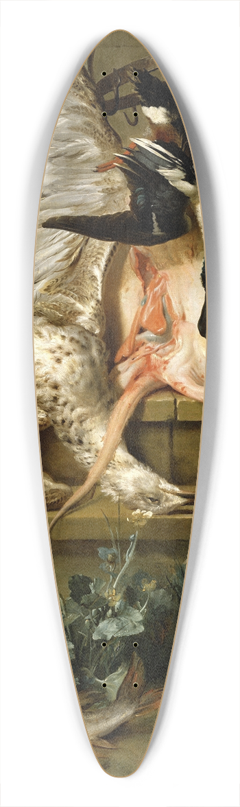 Jean-Baptiste Oudry - Still Life with a Spaniel Chasing Ducks 39.3 inch art pintail longboard deck