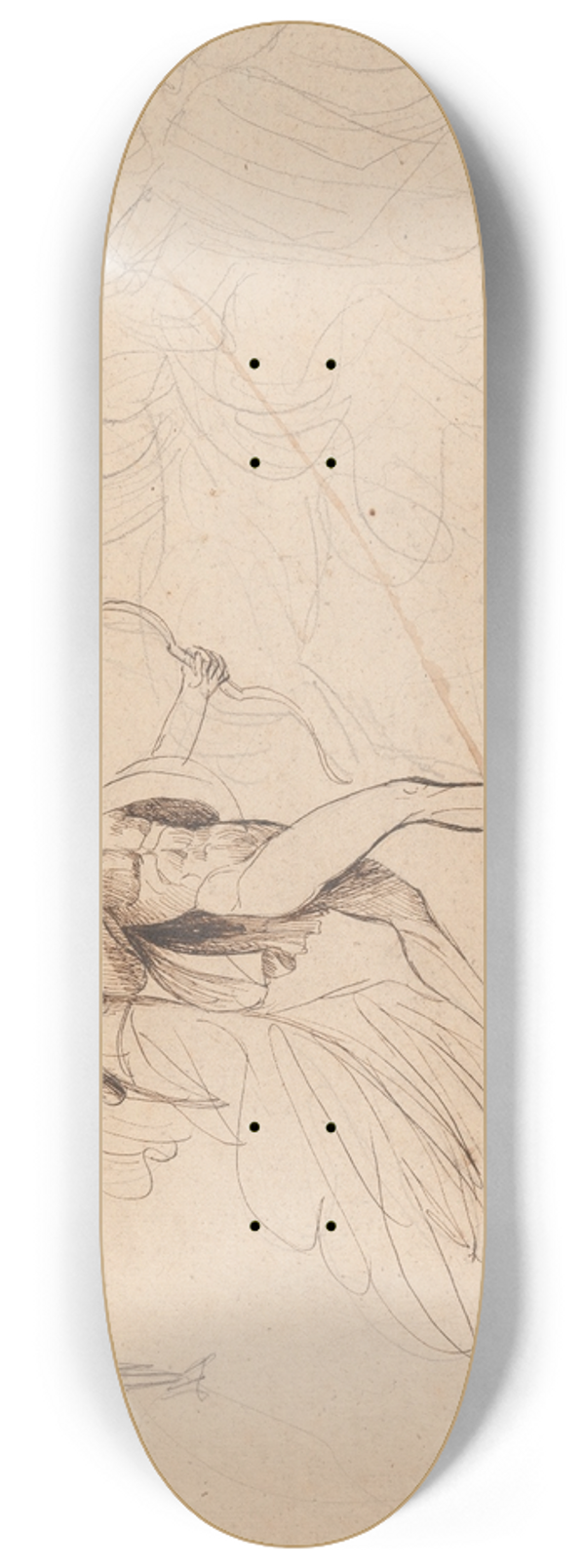 George Romney - Apollo and Diana for The Destruction of Niobes Children 8.25 inch art skate deck