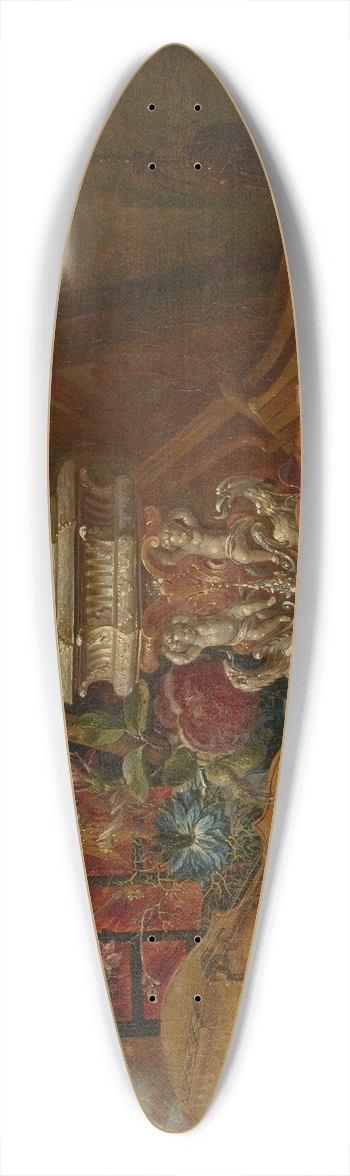 Jean-Baptiste van Moerkercke - A still life with musical instruments 39.3 inch art pintail longboard deck