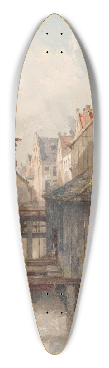 Jean-Baptiste van Moer - Old Brussels 39.3 inch art pintail longboard deck