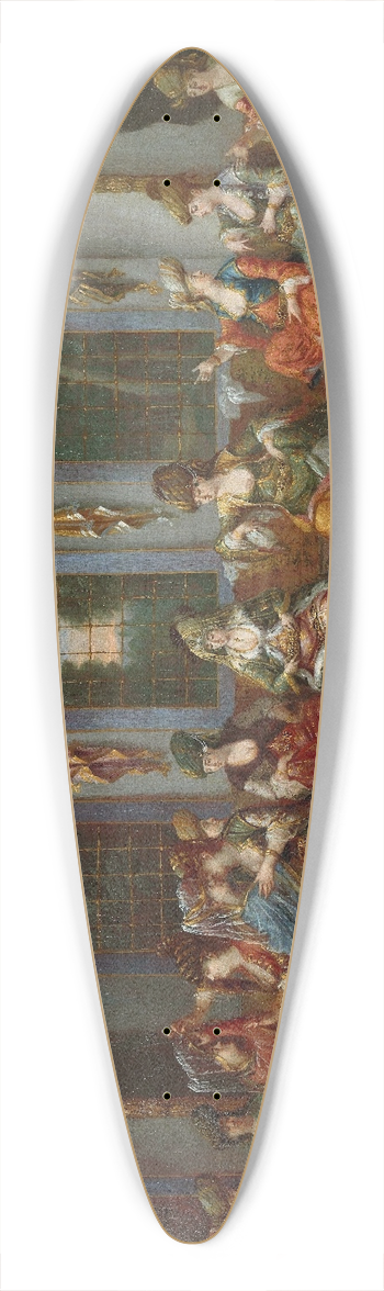 Jean Baptiste Vanmour - Greek Wedding 39.3 inch art pintail longboard deck