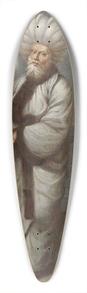 Jean Baptiste Vanmour - The Kazasker, Judge 39.3 inch art pintail longboard deck