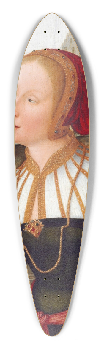 Jean Bellegambe - Saint Barbara 39.3 inch art pintail longboard deck