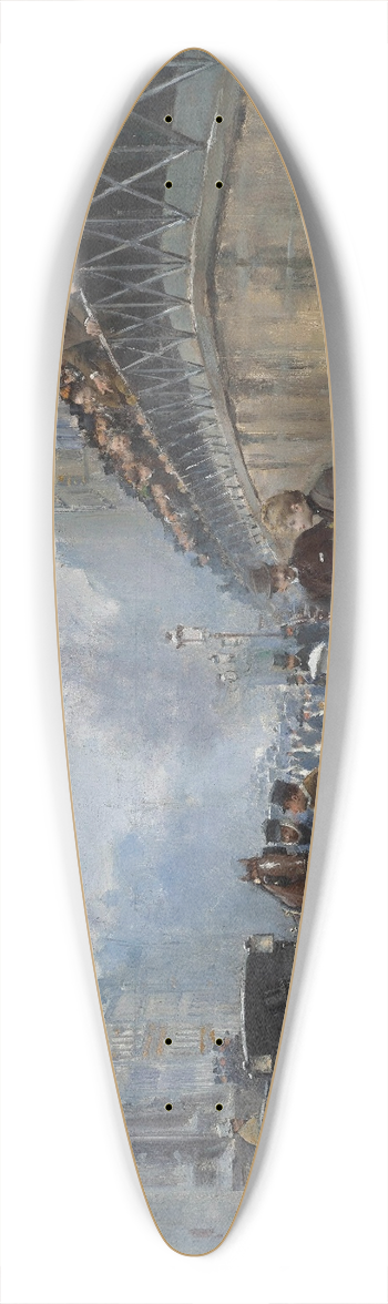 Jean Braud - Laccident; Porte Saint-Denis 39.3 inch art pintail longboard deck
