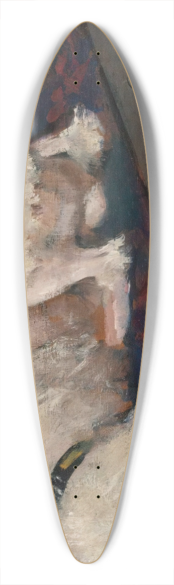 Jean Braud - Le Caniche Blanc 39.3 inch art pintail longboard deck