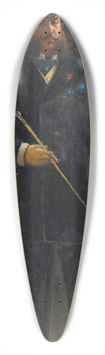 Jean Braud - Le Gentilhomme 39.3 inch art pintail longboard deck