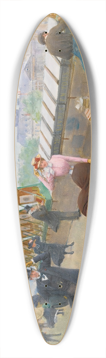 Jean Braud - Le Long De La Seine 39.3 inch art pintail longboard deck