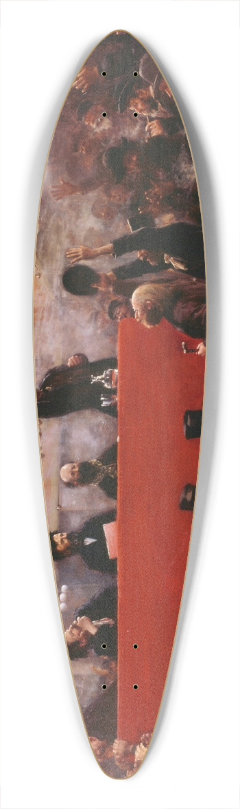 Jean Braud - Salle Graffard 39.3 inch art pintail longboard deck