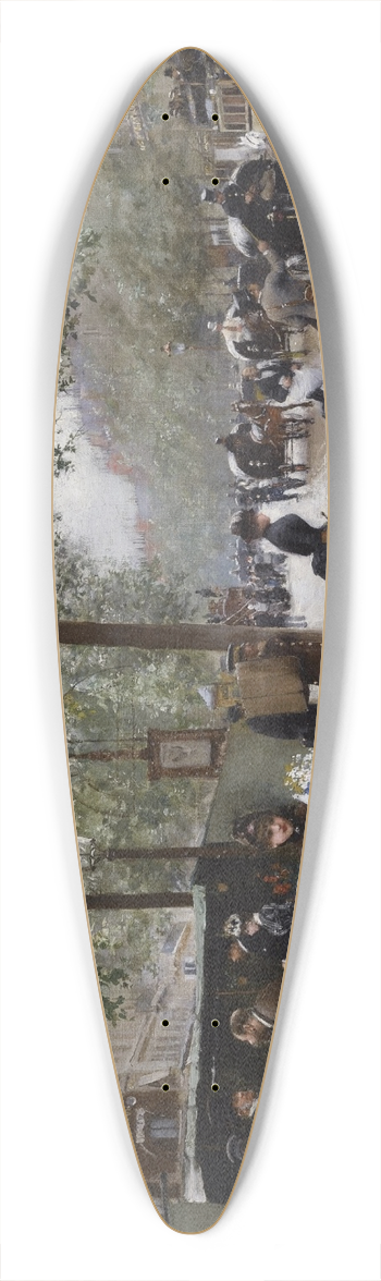 Jean Braud - Sur les grands boulevards 39.3 inch art pintail longboard deck