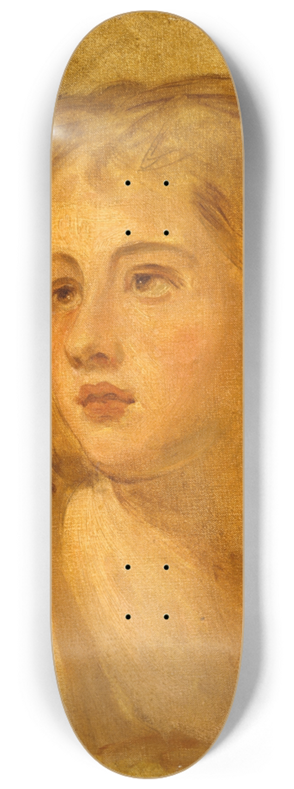 George Romney - Head of a Woman 8.25 inch art skate deck