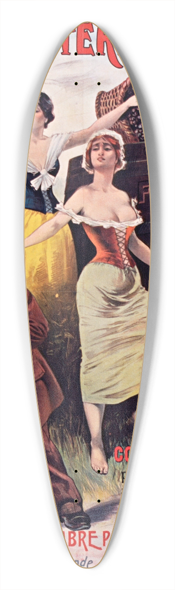 Jean de Paleologue -  bas lintermdiaire 39.3 inch art pintail longboard deck
