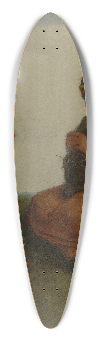 Jean-Franois Millet - A shepherdess knitting 39.3 inch art pintail longboard deck