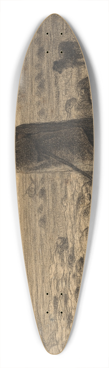 Jean-Franois Millet - Shepherd Returning With His Flock 39.3 inch art pintail longboard deck