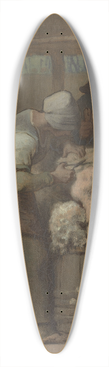 Jean-Franois Millet - The Sheepshearers 39.3 inch art pintail longboard deck