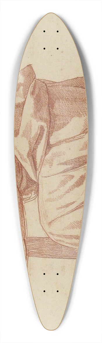 Jean Guillaume Moitte - Kneeling Draped Male Figure 39.3 inch art pintail longboard deck