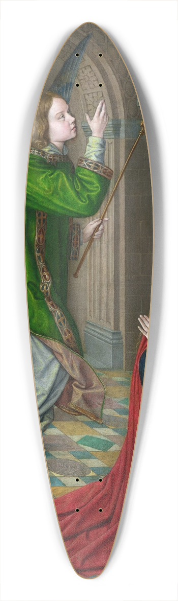Jean Hey - The Annunciation 39.3 inch art pintail longboard deck