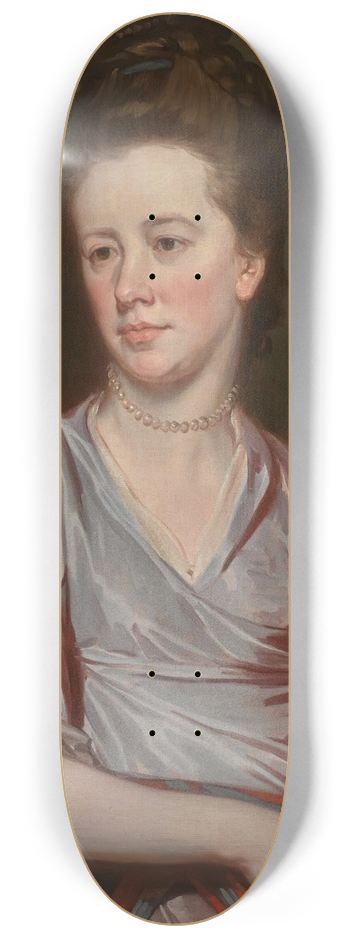 George Romney - Portrait of Miss Joan Knatchbull 8.25 inch art skate deck
