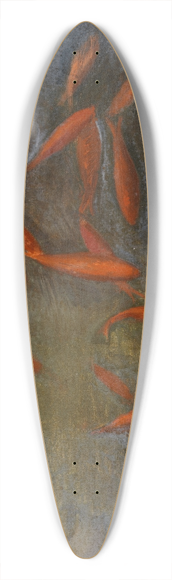 Jean Hippolyte Marchand - Goldfish 39.3 inch art pintail longboard deck