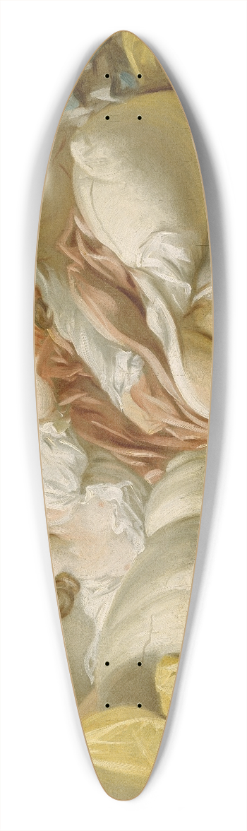Jean-Honor Fragonard - The Beautiful Servant 39.3 inch art pintail longboard deck