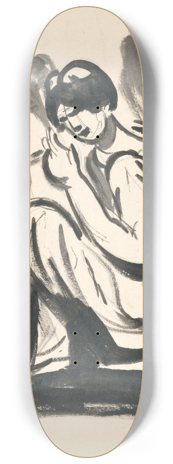 George Romney - Seated Figure 8.25 inch art skate deck