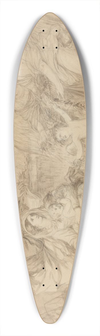 Jean-Jacques Lagrene - Rest on the Flight into Egypt 39.3 inch art pintail longboard deck