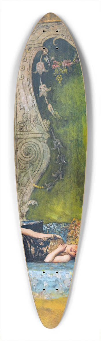 Jean-Joseph-Benjamin Constant - Afternoon Langour 39.3 inch art pintail longboard deck