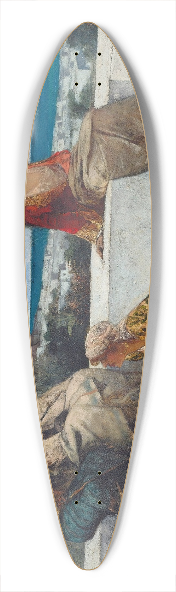 Jean-Joseph-Benjamin Constant - Twilight Hours 39.3 inch art pintail longboard deck