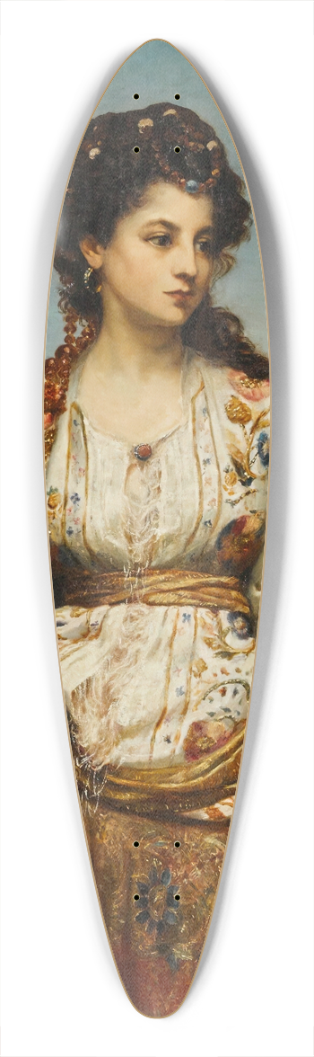Jean Jules Badin - Circ 39.3 inch art pintail longboard deck