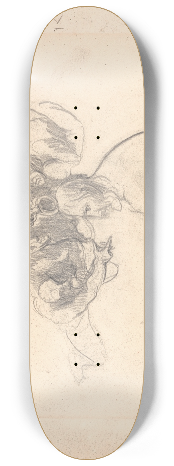 George Romney - The Temptation of Christ 8.25 inch art skate deck