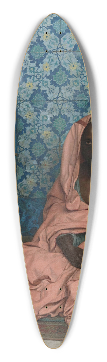 Jean-Lon Grme - Le Barde Noir 39.3 inch art pintail longboard deck