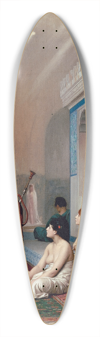 Jean-Lon Grme - Pool in a Harem 39.3 inch art pintail longboard deck