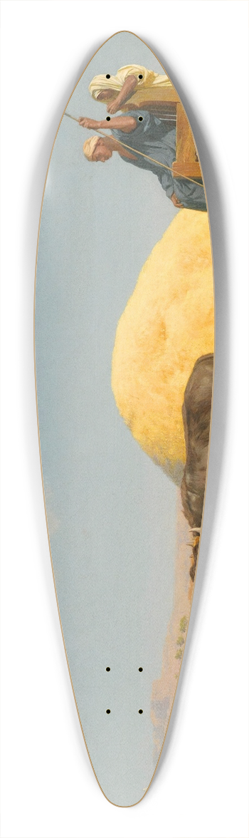 Jean-Lon Grme - The Grain Threshers, Egypt 39.3 inch art pintail longboard deck