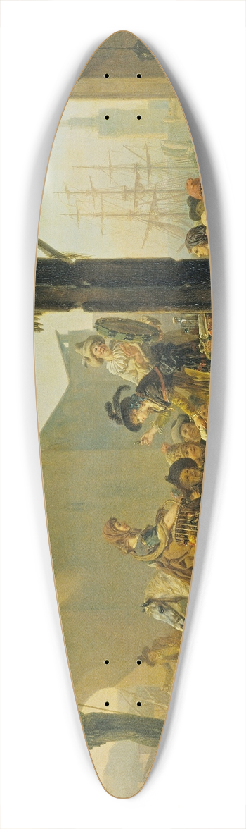 Jean-Louis Demarne - The Elixir 39.3 inch art pintail longboard deck