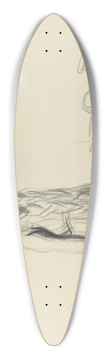 Jean-Louis Forain - Germania before the Judges 39.3 inch art pintail longboard deck