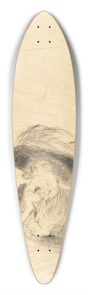 Jean-Louis Forain - Its Over! (large plate) 39.3 inch art pintail longboard deck