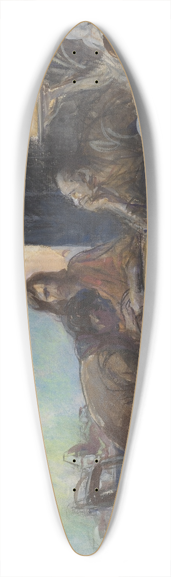 Jean-Louis Forain - The Supper at Emmaus 39.3 inch art pintail longboard deck