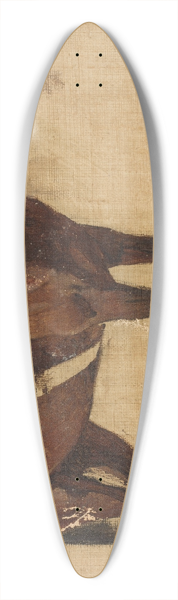 Jean Lulvs - Study of a horse 39.3 inch art pintail longboard deck