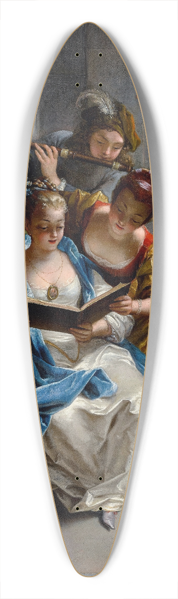 Jean Raoux - A quartet in concert 39.3 inch art pintail longboard deck
