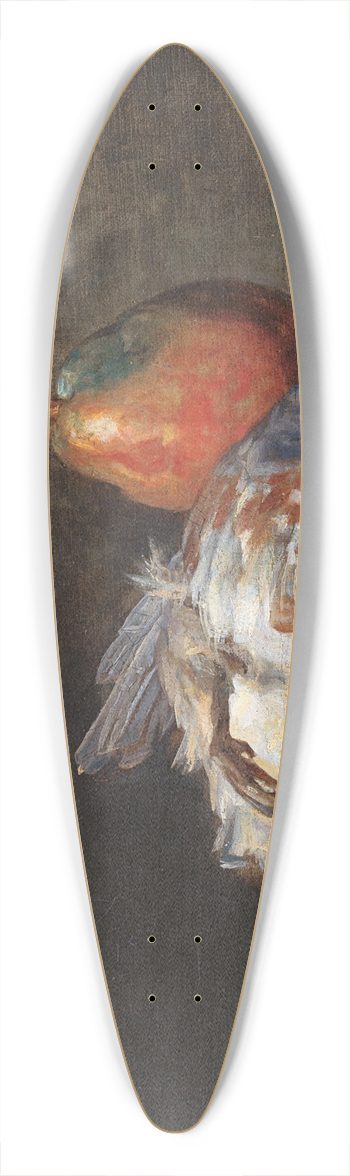 Jean Simon Chardin - Still Life With Partridge And Pear 39.3 inch art pintail longboard deck