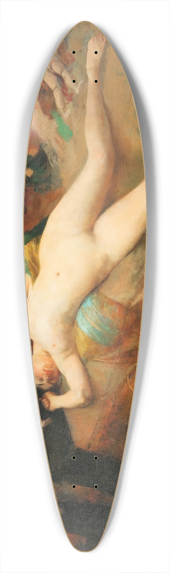 Jean Veber - The Doll Man 39.3 inch art pintail longboard deck