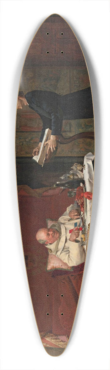 Jehan Georges Vibert - The Canons Dinner 39.3 inch art pintail longboard deck