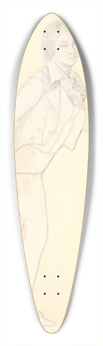 Jens Juel - En lbende dreng 39.3 inch art pintail longboard deck